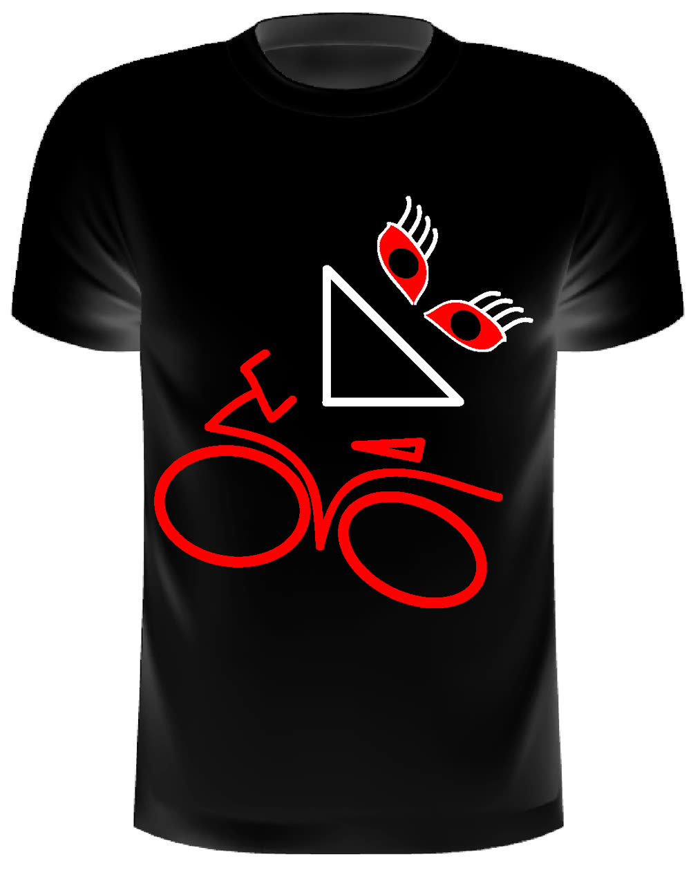 GrinEvil — Biker — t-shirt nera donna