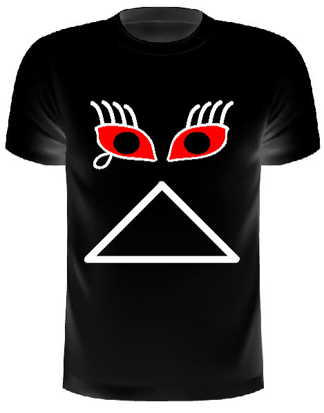 GrinEvil — Triste — t-shirt nera donna