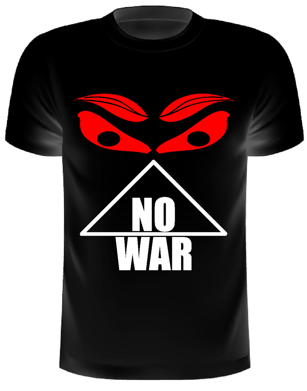GrinEvil — NO WAR — t-shirt nera