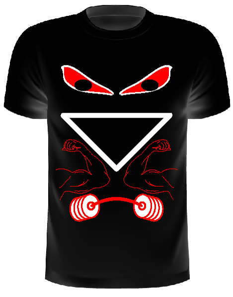 GrinEvil — Palestra — t-shirt nera uomo 2